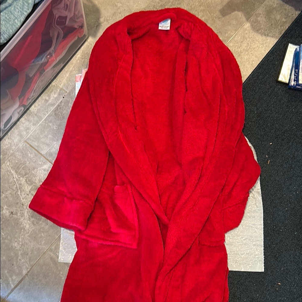 Cozy Red Martha Stewart Bathrobe